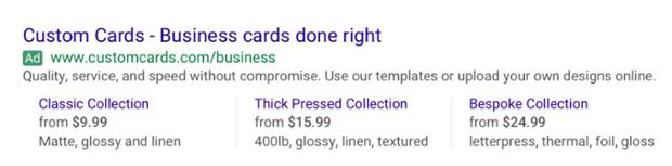 google adwords price extensions desktop