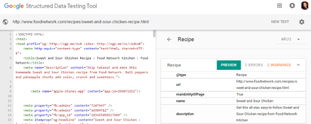 google schema preview 