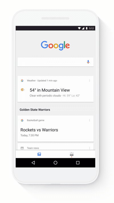 redesigned google search